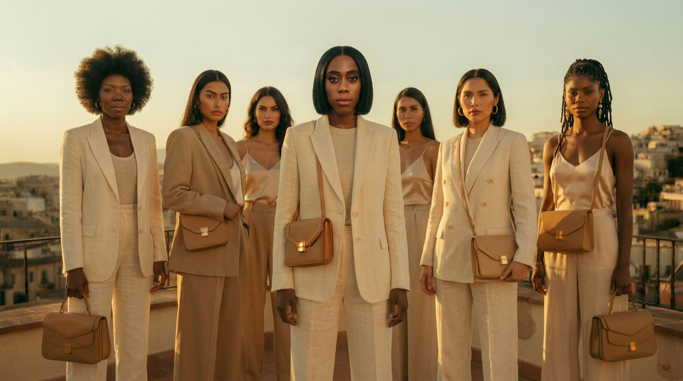 Women on a Mediterranean terrace at golden hour